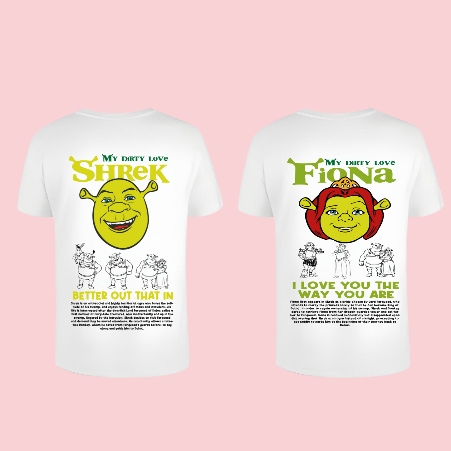 POLERA | Couple - Shrek y Fiona