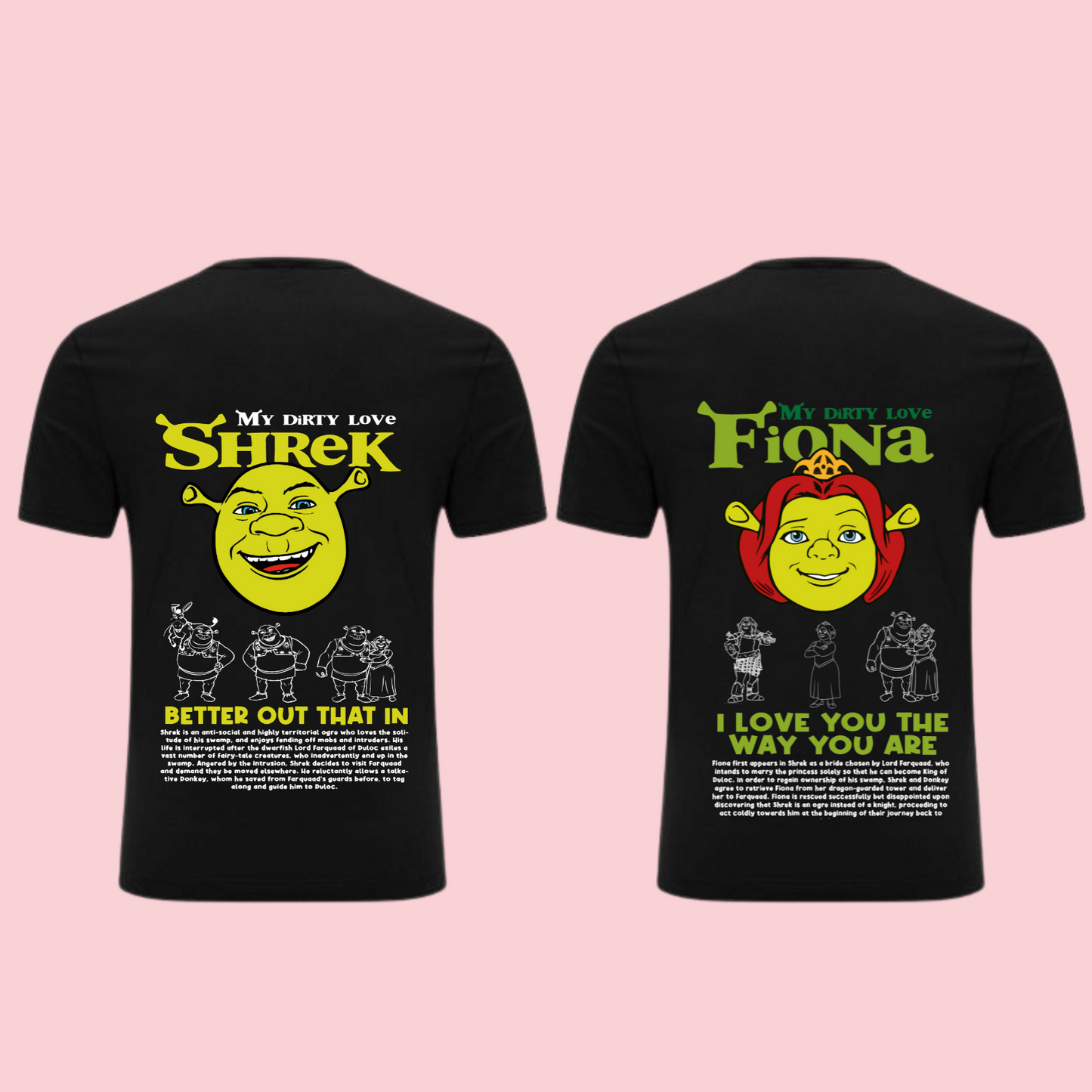 POLERA | Couple - Shrek y Fiona