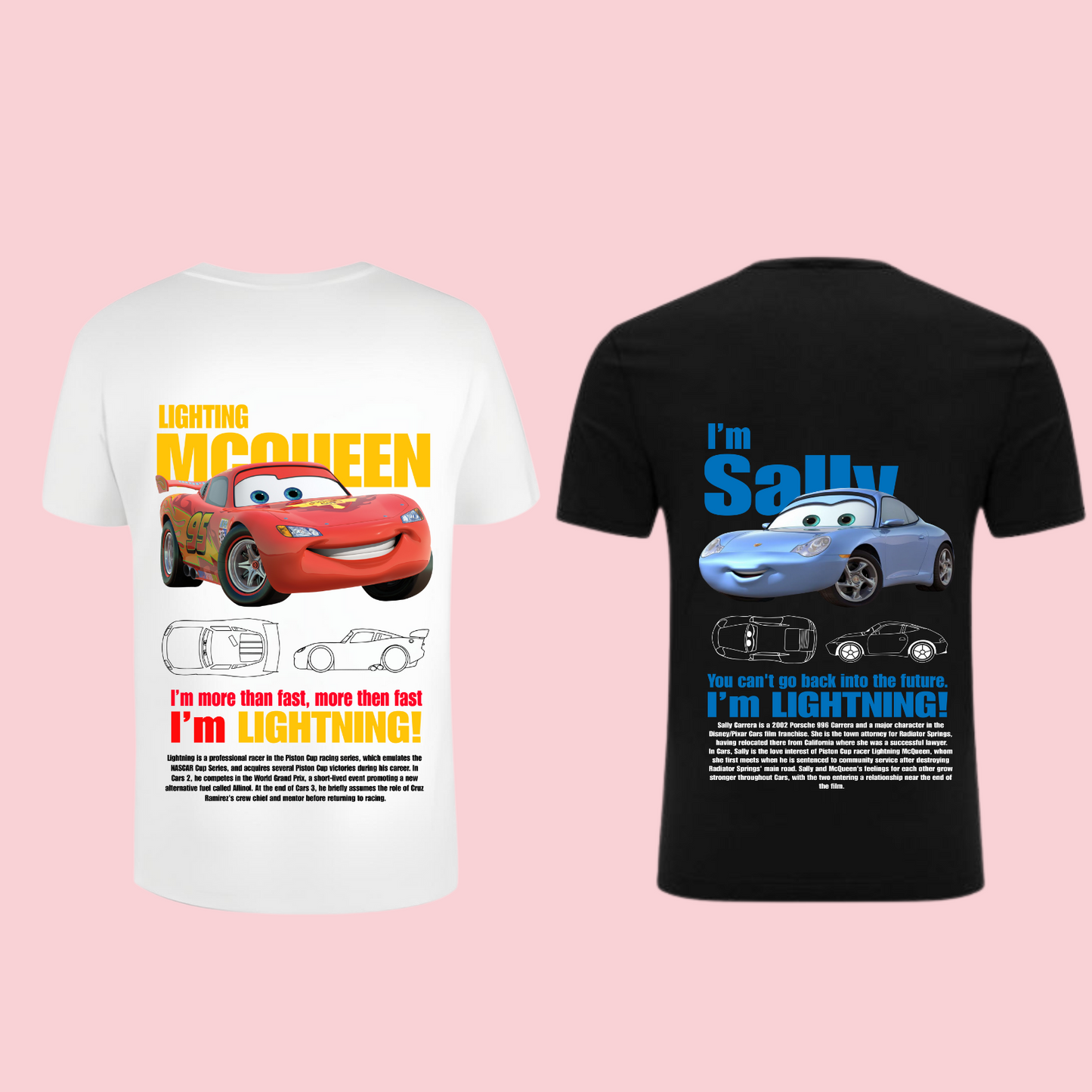 POLERA | Couple - Rayo McQueen y Sally