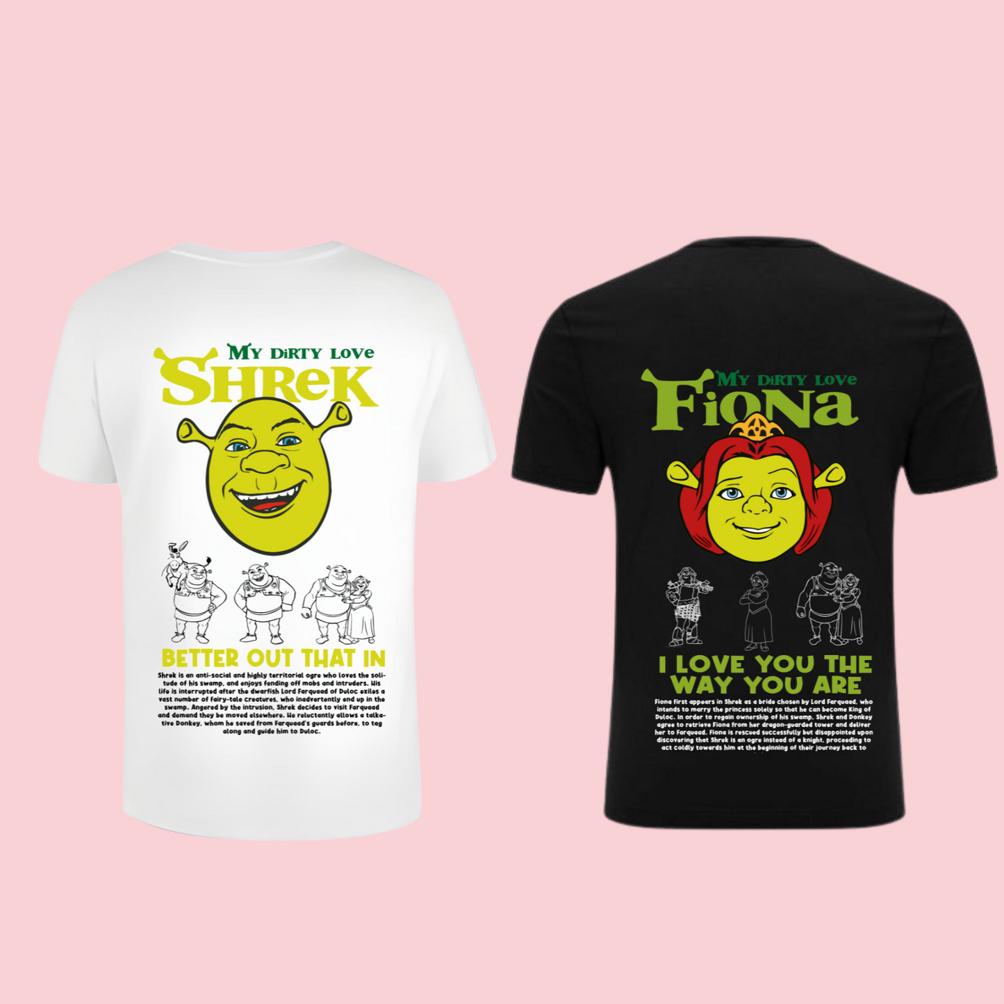 POLERA | Couple - Shrek y Fiona