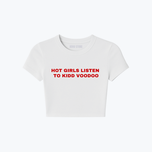 BABY TEE | Kidd Voodoo - Hot girls white