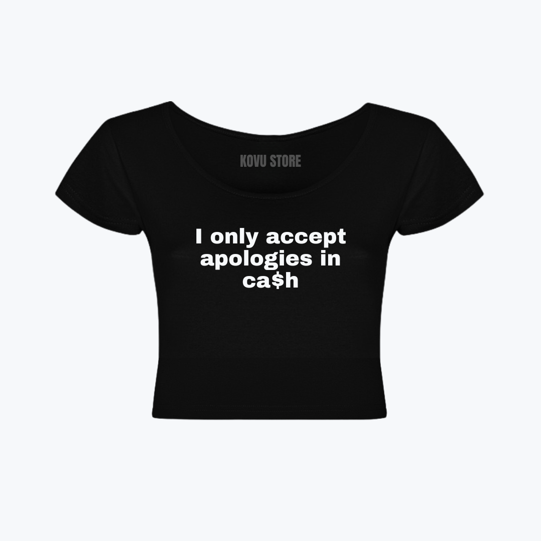 BABY TEE | apologies in cash