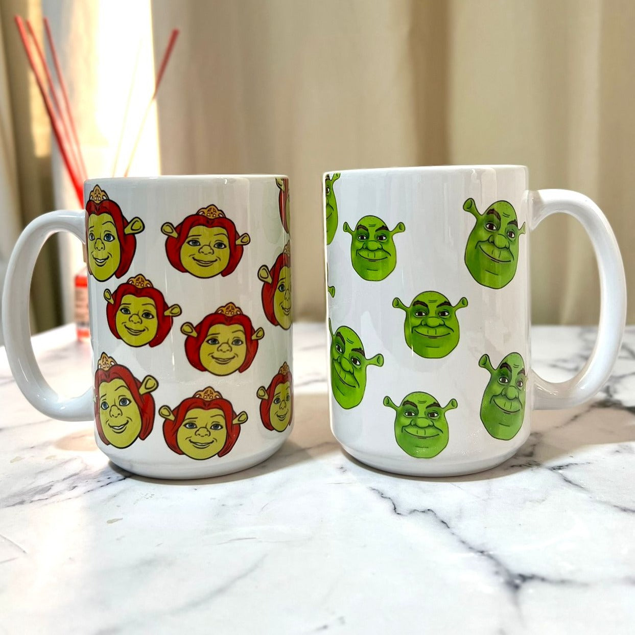 TAZAS | Shrek y Fiona